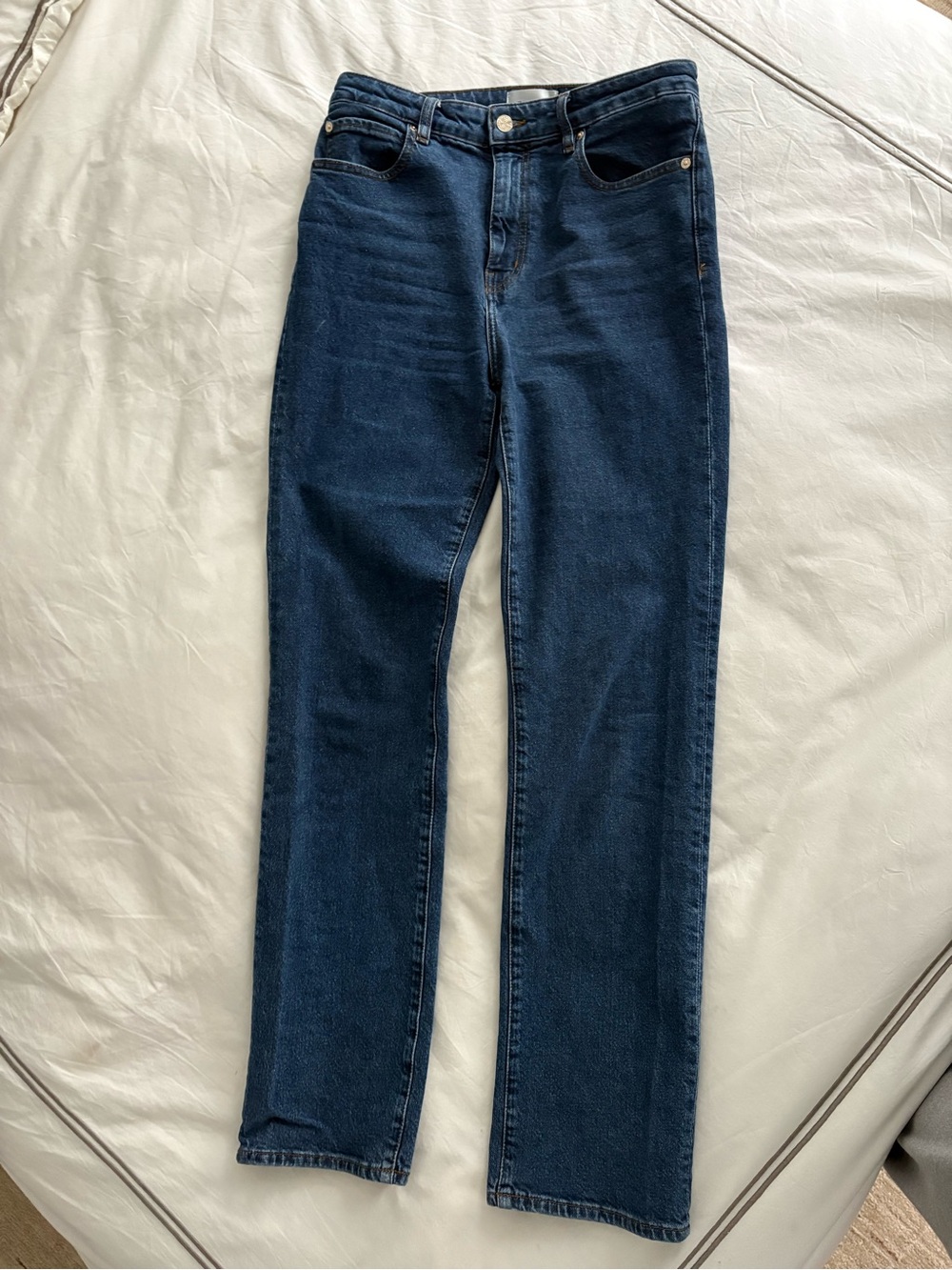 Frame Jeans “The Ruler” High-Rise Women's Jeans in Dark Blue